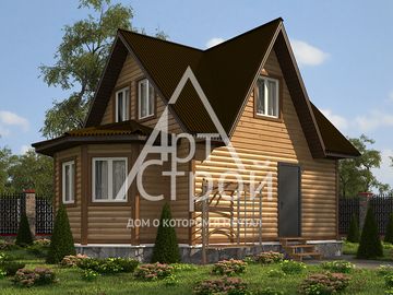 Проект Дом из бруса Александров